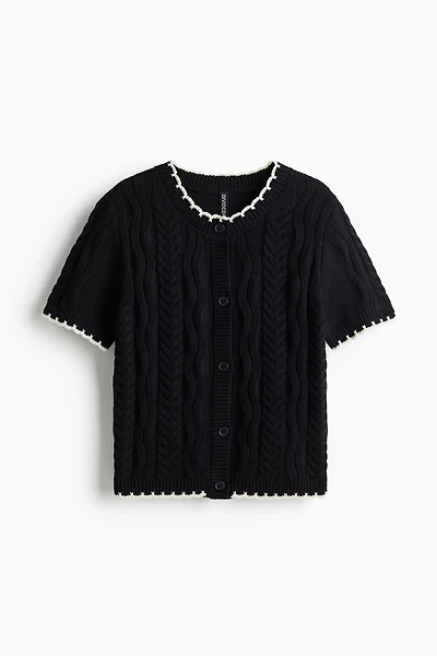 Cable-Knit Cardigan
