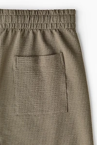 Relaxed-Fit Waffled Shorts