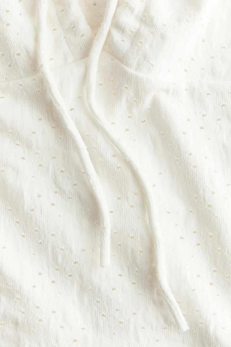 Pointelle-Knit Top