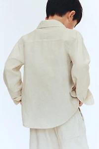 Linen-Blend Shirt