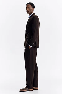 Regular-Fit Tailored Linen-Blend Pants