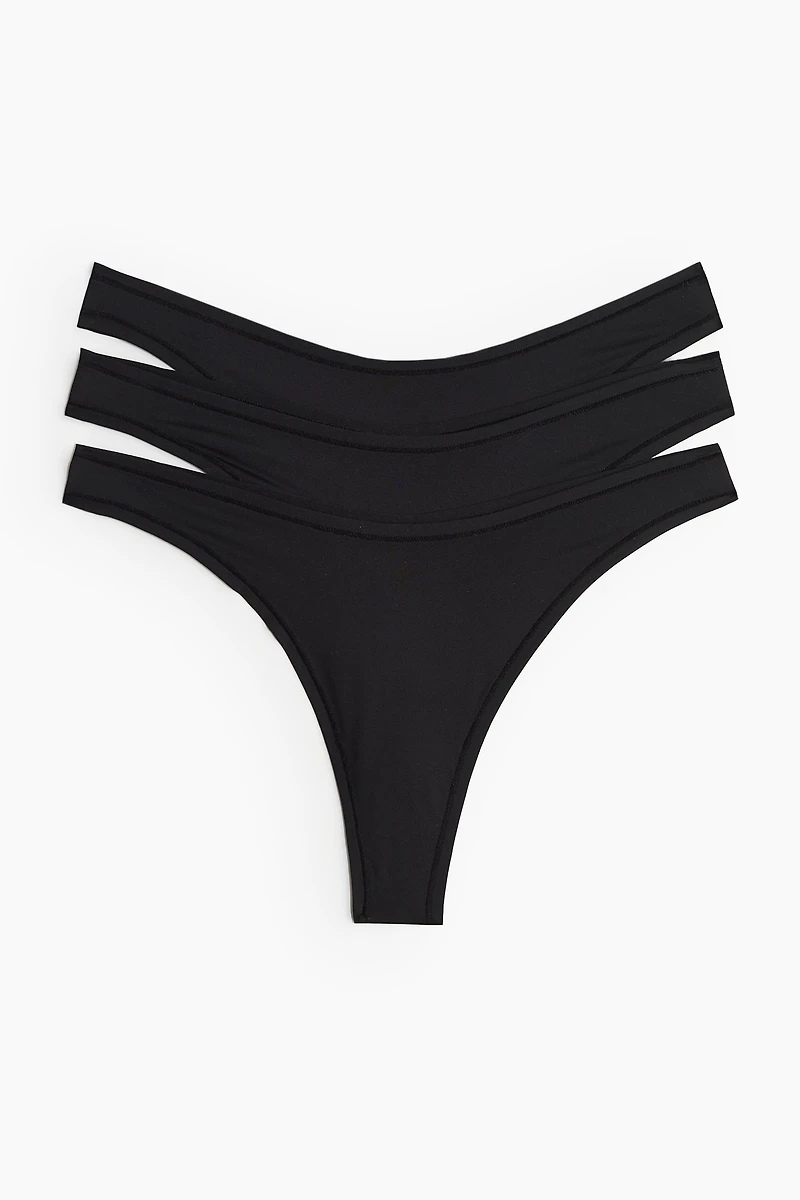 3-pack Microfiber Thong Briefs