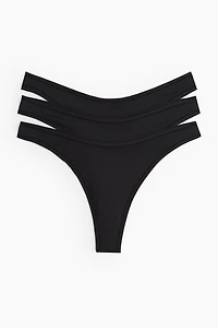 3-pack Microfiber Thong Briefs
