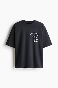 Oversized Printed Cotton T-Shirt