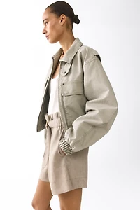 Paper Bag Shorts with Belt