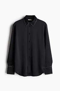 Rhinestone-Decorated Top