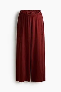 MAMA Linen-Blend Drawstring Pants