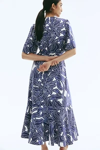 Patterned Twill Dress