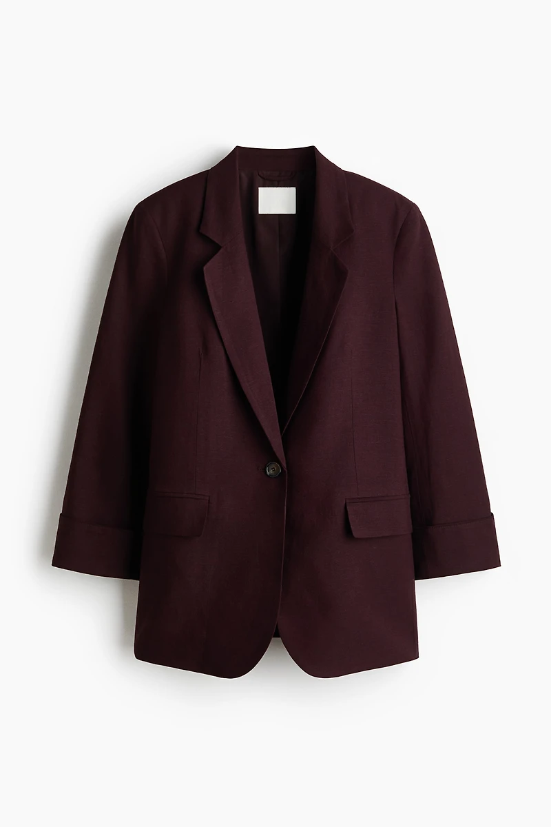 Veston en lin mélangé