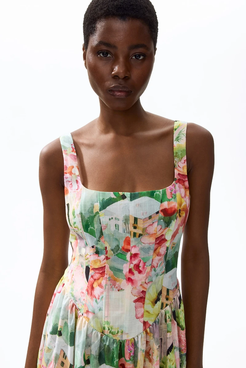 Robe à corsage style corset