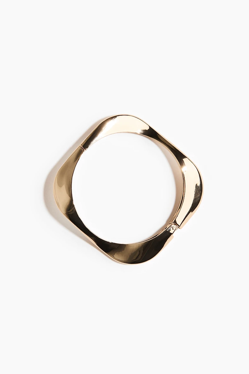 Hinged Metal Bangle Bracelet