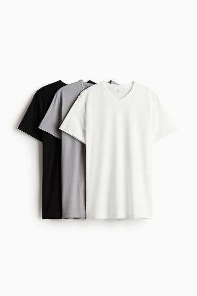 3-pack Slim Fit V-neck T-shirts