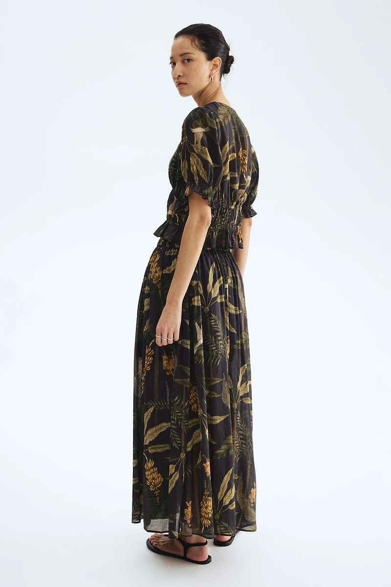 Loose-Fit Viscose-Blend Skirt