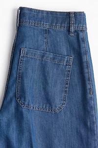 Jean large taille haute