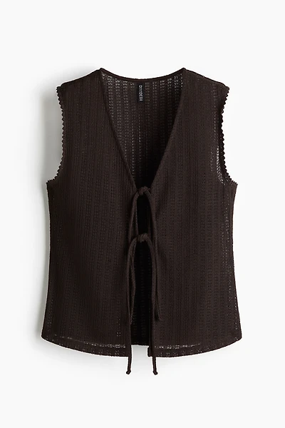 Knit Tie-Front Top