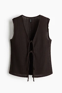 Knit Tie-Front Top