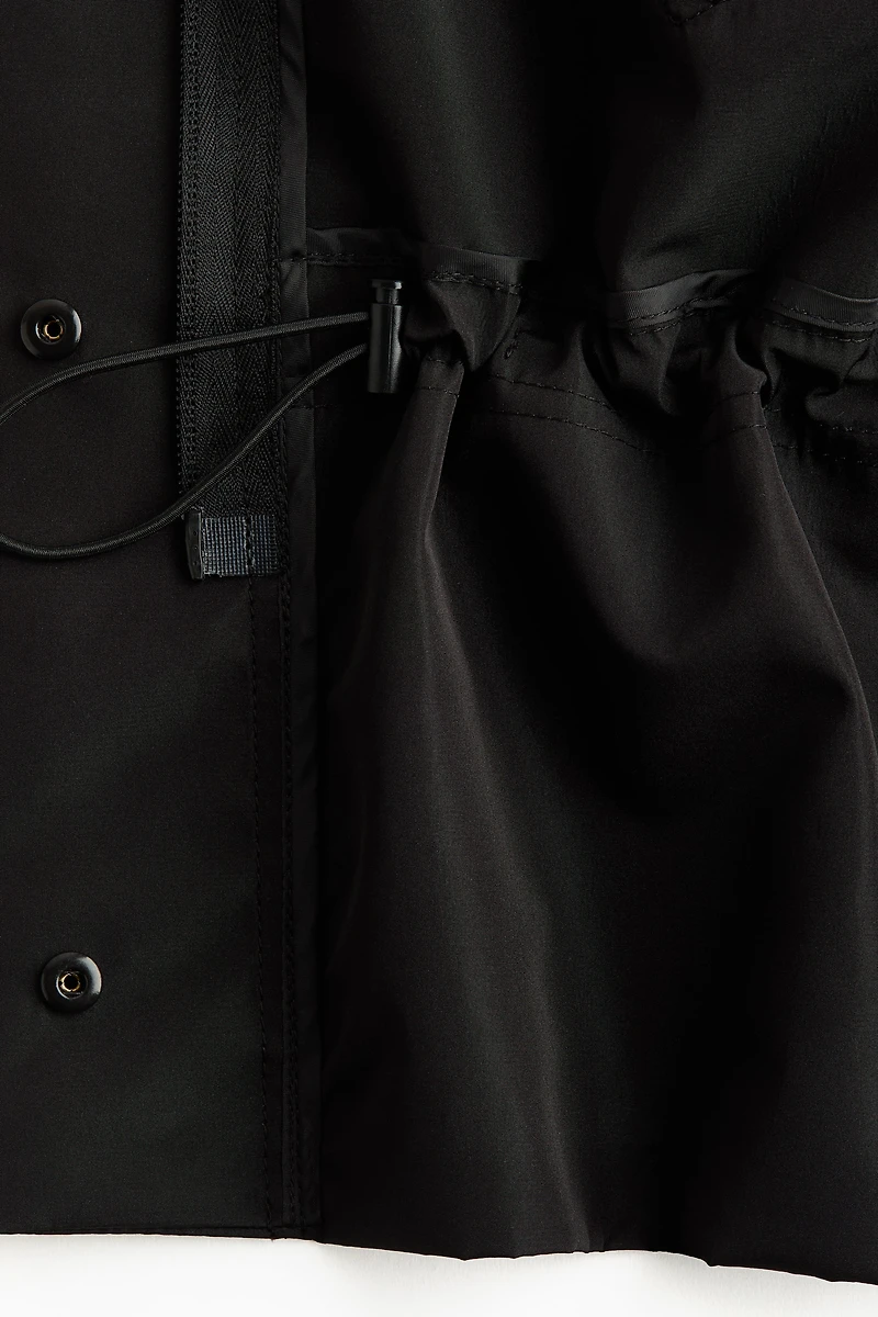 Hooded Peplum Jacket