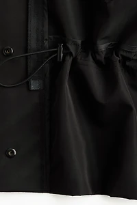 Hooded Peplum Jacket