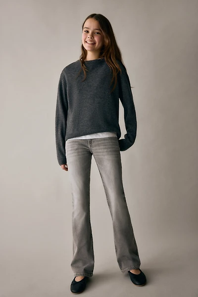 Bootcut Leg Low Jeans