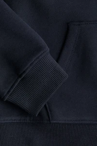 Hooded Cotton Sweatshirt Jacket
