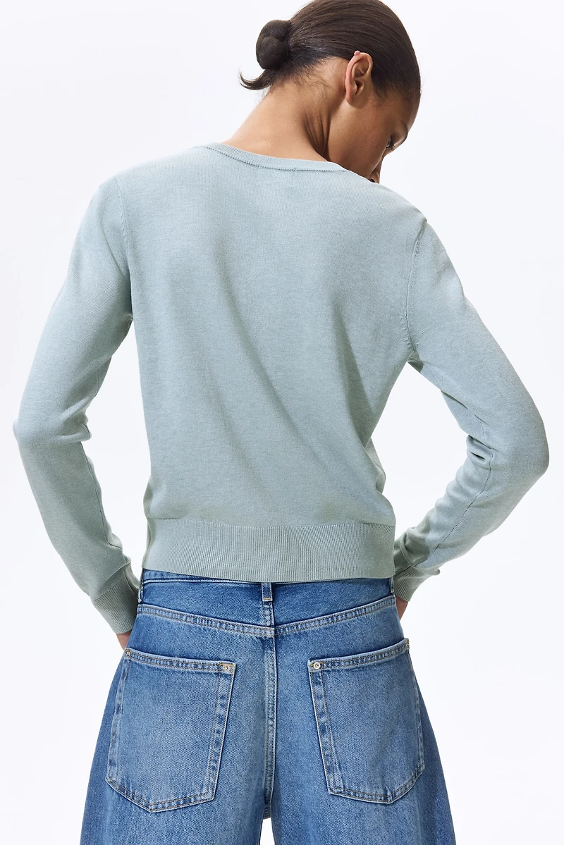 Fine-Knit Cardigan