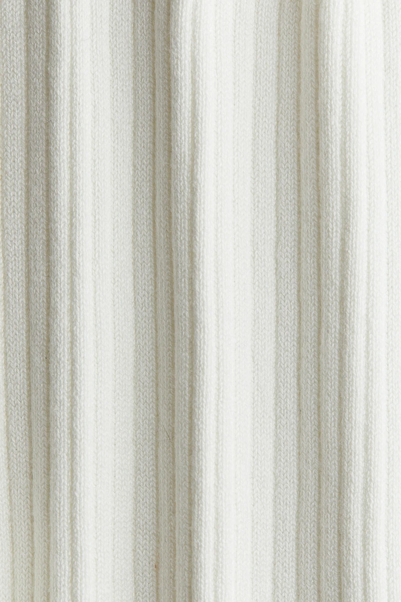 Flared Rib-Knit Pants