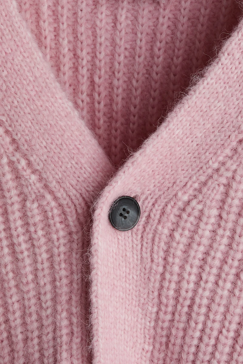 Gilet ample en tricot côtelé