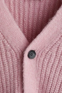 Gilet ample en tricot côtelé