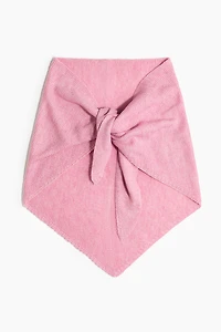 Garter-Stitched Triangle Scarf