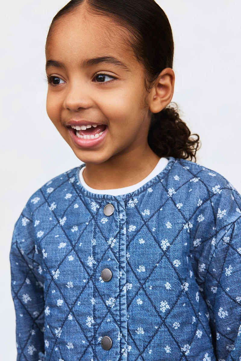 Quilted Denim Jacket