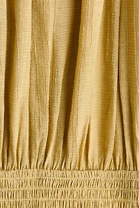 MAMA Smocked Cape-Detail Nursing Dress
