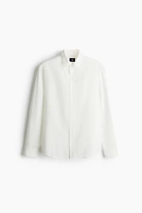 Chemise classique en lyocell mélangé