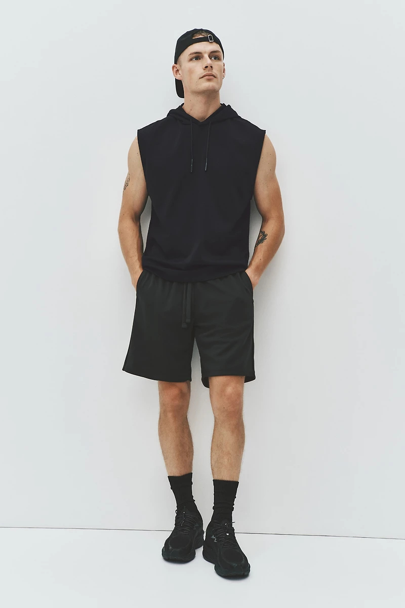 Regular-Fit Sleeveless Sports Hoodie with DryMove™