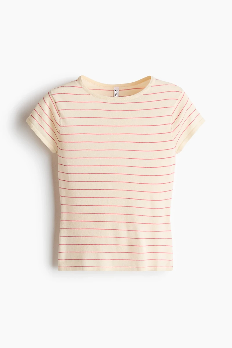 Haut à mancherons en fin tricot