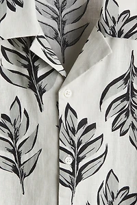 Regular-Fit Linen-Blend Resort Shirt