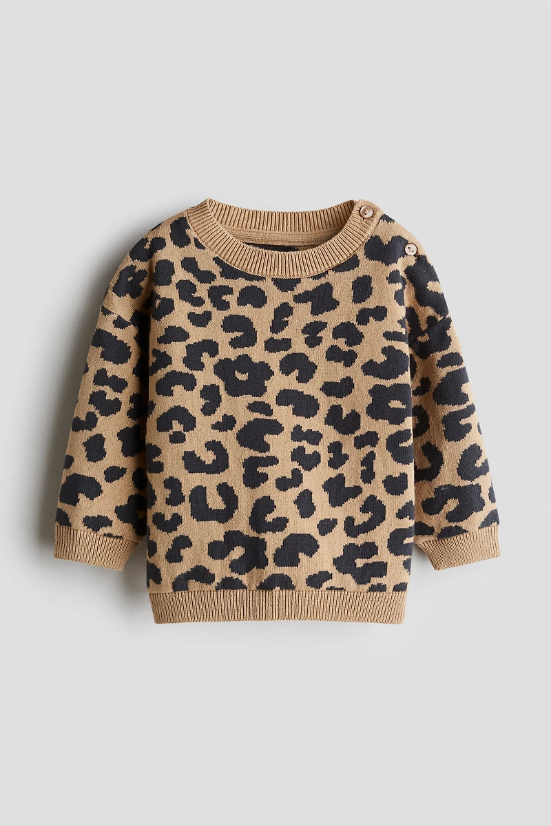 Jacquard-Knit Sweater
