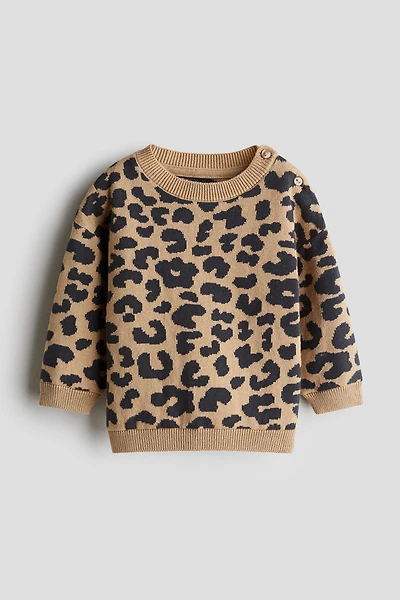 Jacquard-Knit Sweater