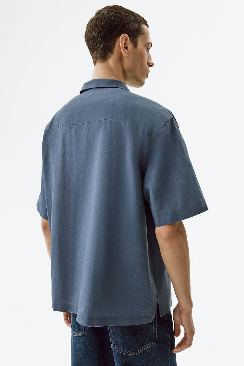 Relaxed-Fit Linen-Blend Resort Shirt