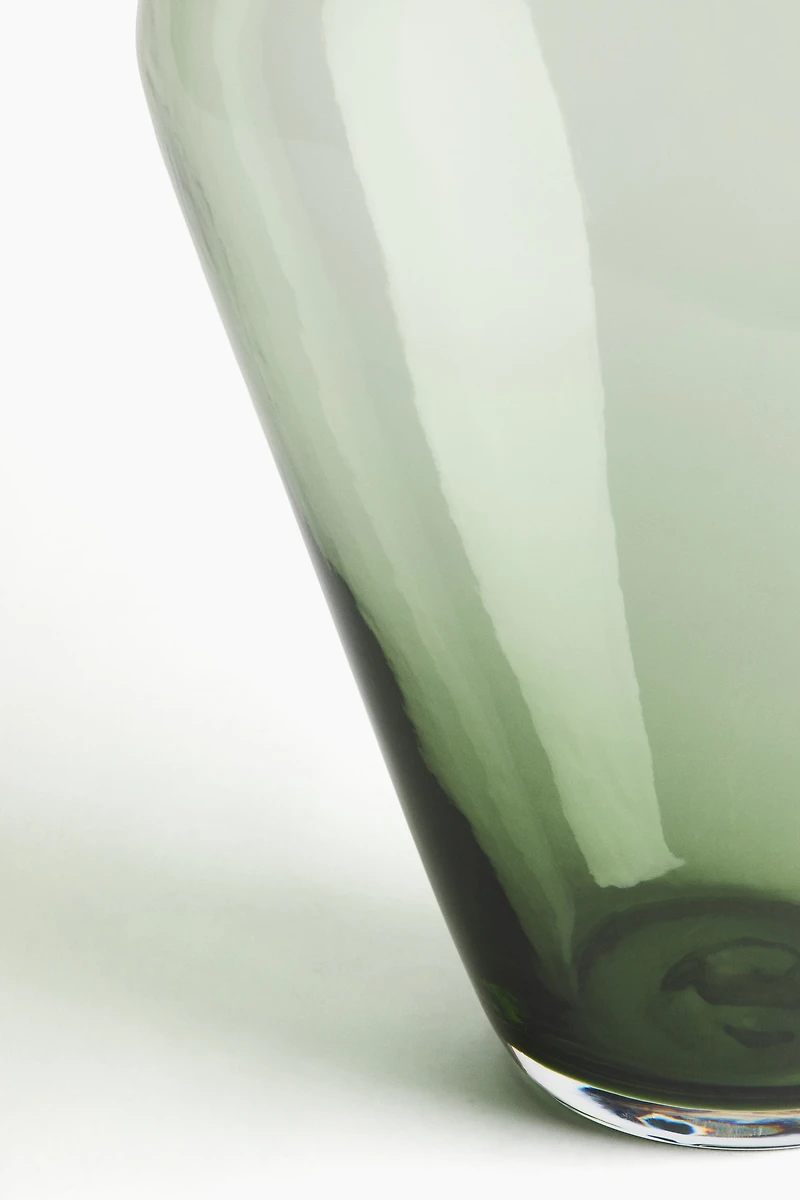 Très grand vase asymétrique en verre