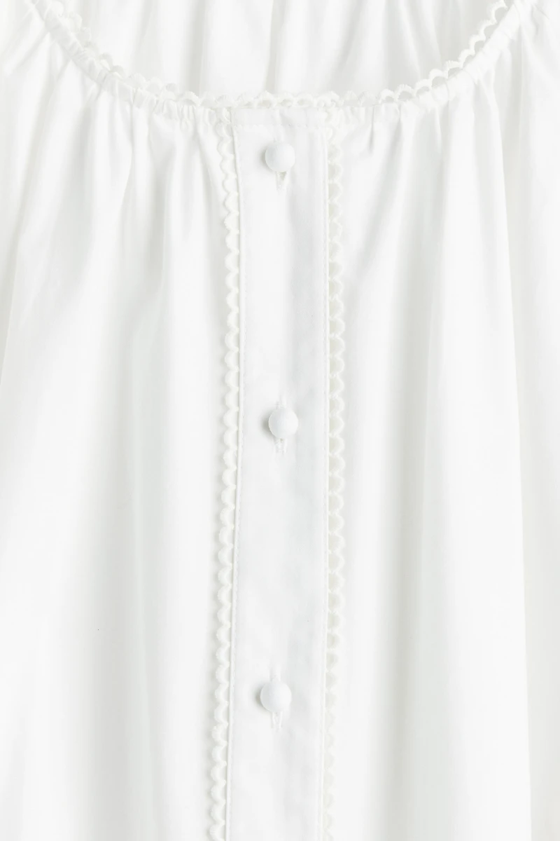 Picot-Trimmed Dress