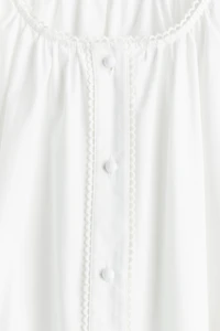 Picot-Trimmed Dress