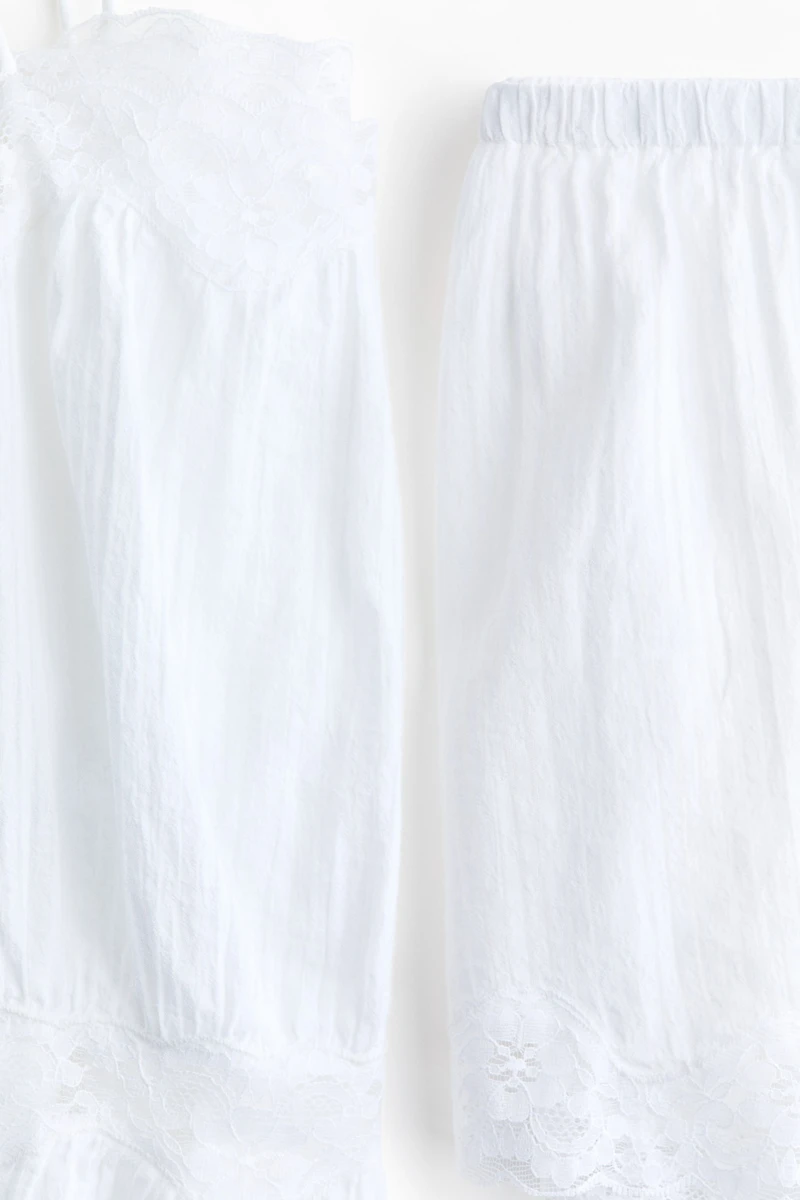 Crinkled Cotton Pajamas