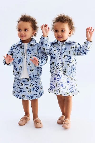 Patterned Jacquard-Weave Jacket