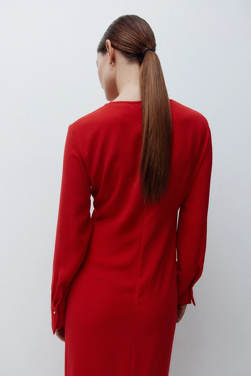 MAMA Robe à effet drapé