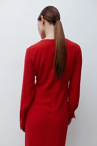 MAMA Robe à effet drapé