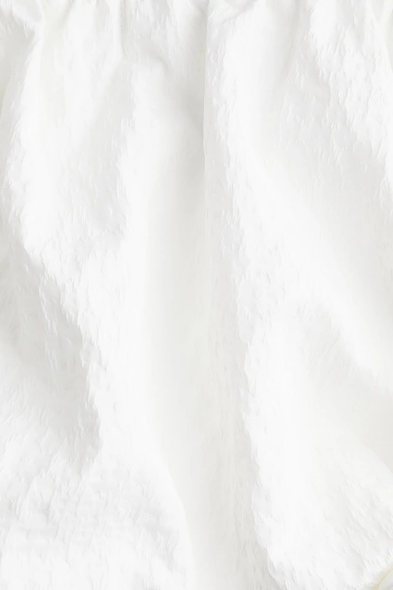 Bubble-Hem Mini Skirt