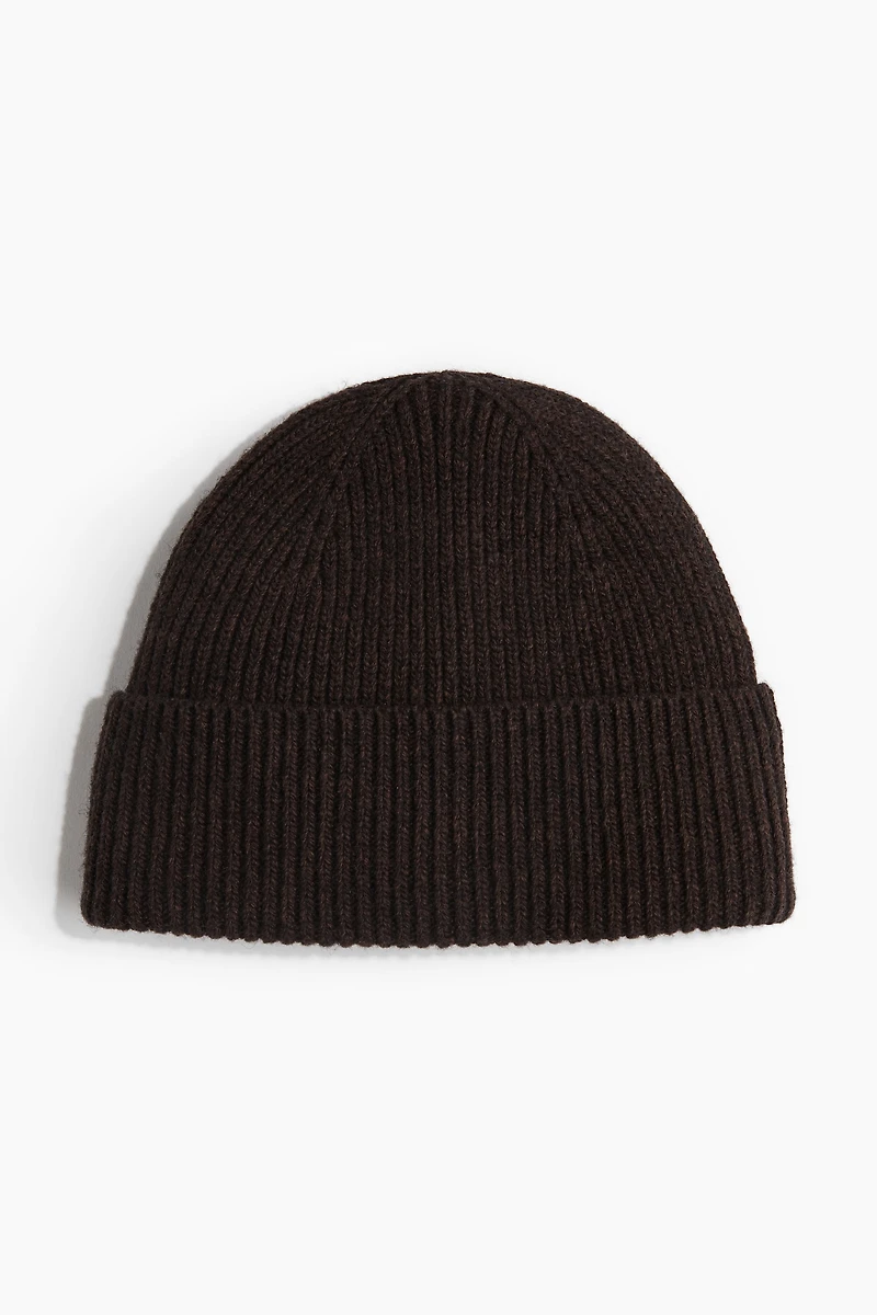 Rib-Knit Wool-Blend Hat