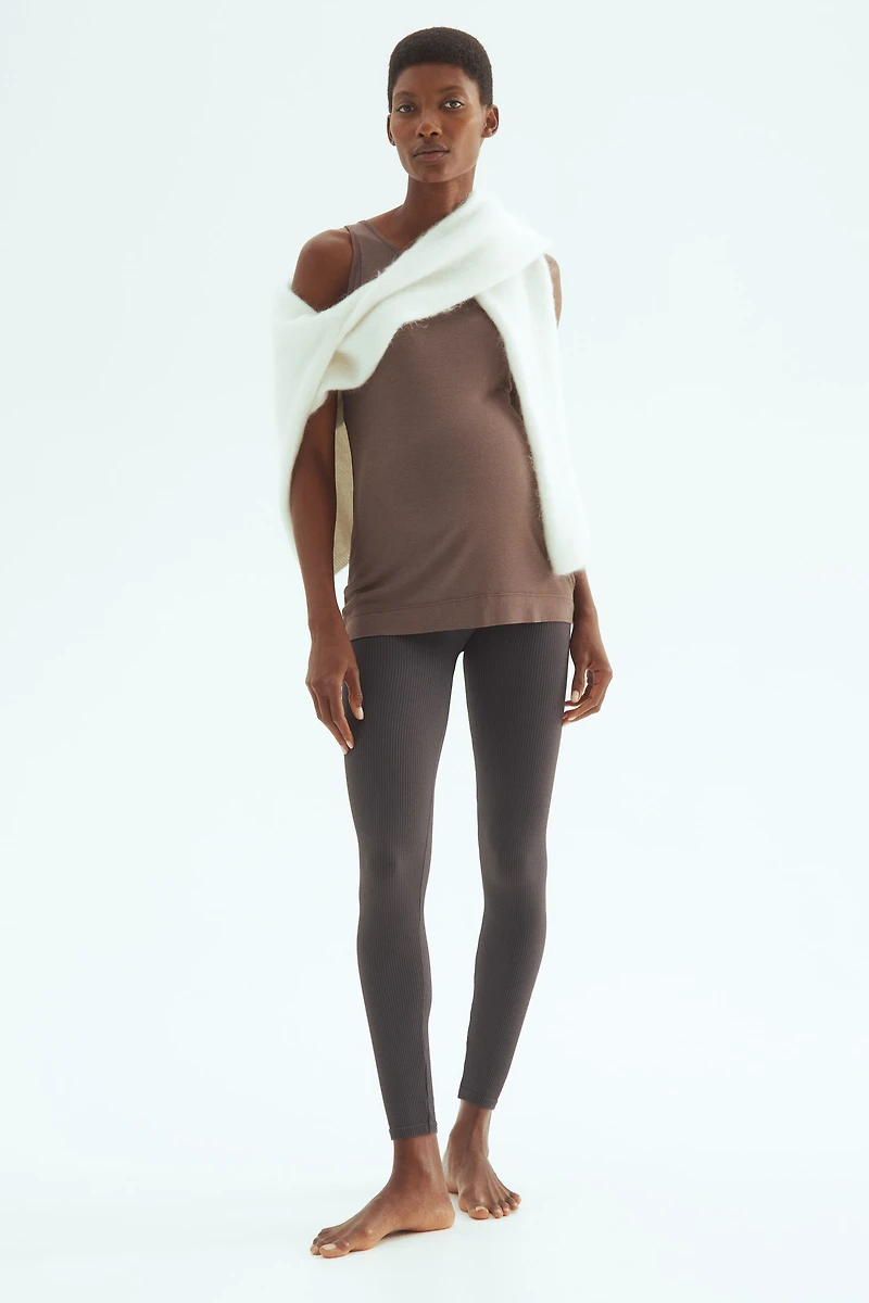 MAMA Seamless Ribbed Leggings