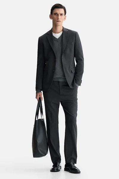 Regular-Fit Suit Pants