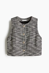 Bouclé Jersey Vest